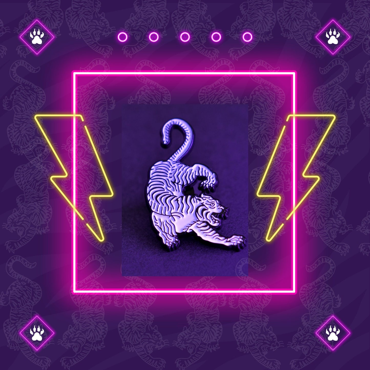 HL BO Sak Yant Tiger Pin